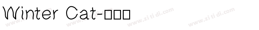 Winter Cat字体转换